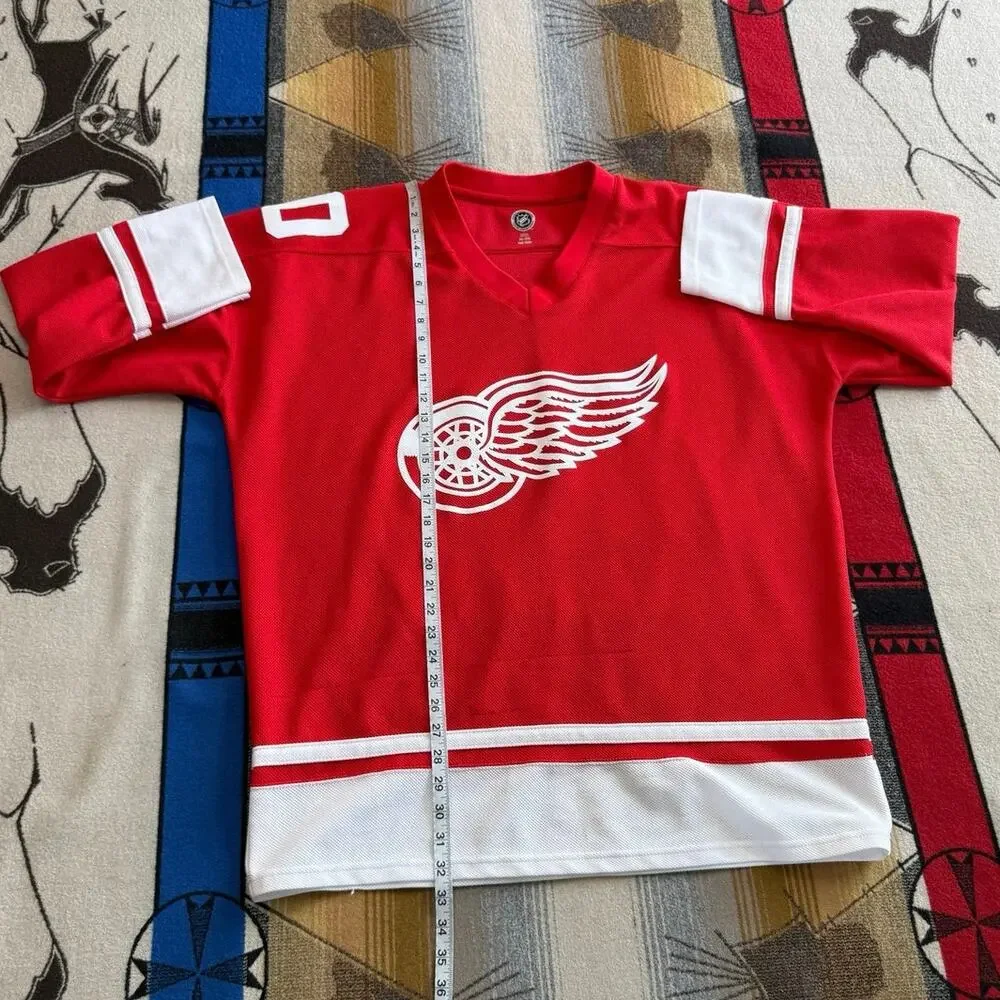 Mens Henrik Zetterberg Detroit Red Wings NHL Hockey Jersey Size XL - Picture 9 of 9